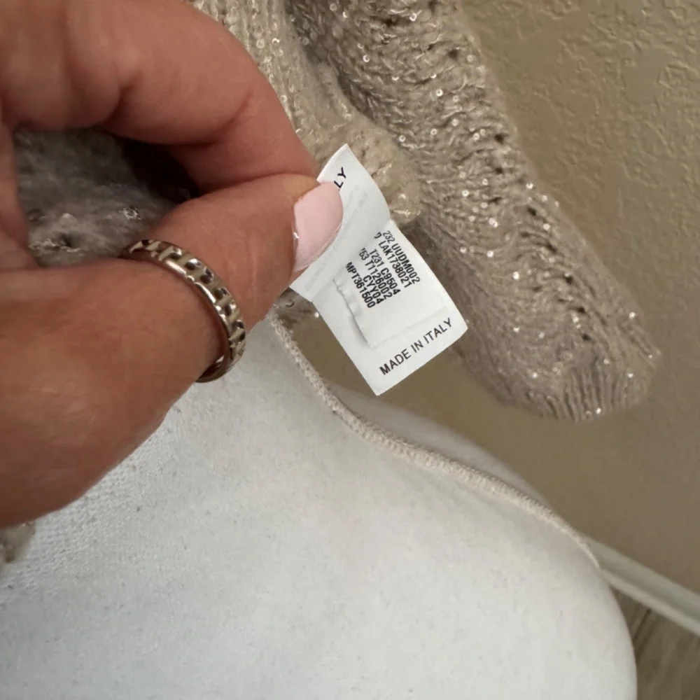Brunello Cucinelli Cashmere Sequined Cropped Sweater XS - Picture 7 of 13
